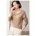 Autumn e Winter V Neck Cashmere Sweater