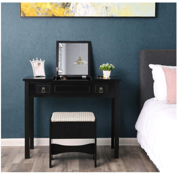 Dressing Table Writing Desk with Flip Top Mirror