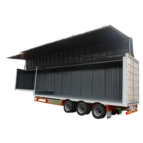 Rostfritt stål Box Transport Semi Trailer Tow Truck