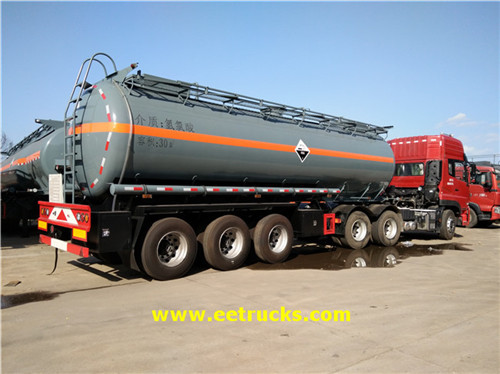 3 Axle 30 CBM Hydrochloric Acid Trailer Mizinga