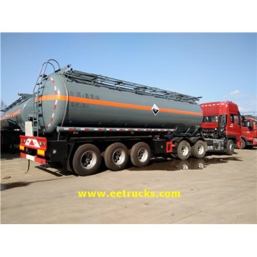 3 Axle 30 CBM Hydrochloric Acid Trailer Tanks