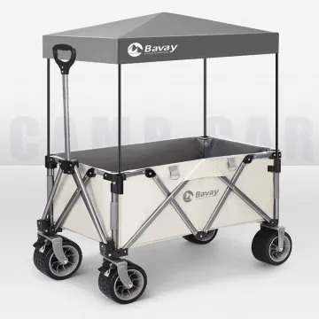 Jetshark Outdoor Camping Pull Cart: Lightweight Folding Picnic Travel Trolley