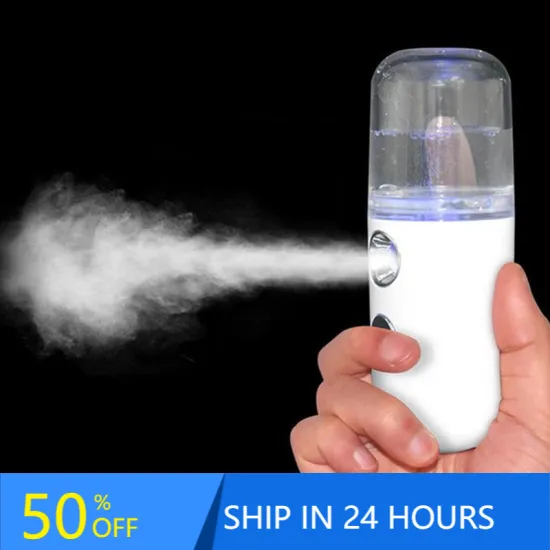 Portable Mini Nano Mister Humidifier Cooling Mist Face Humidifier Sprayer Facial Device USB Rechargeable 20#1128