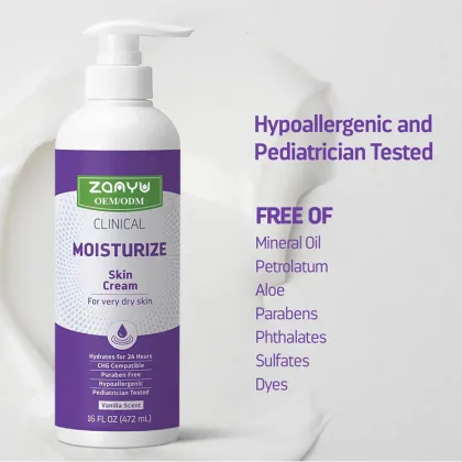 Quick Absorbent Hypoallergenic Moisturizing Cream for All Ages
