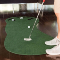Estera de golf portátil para práctica divertida en interiores y exteriores