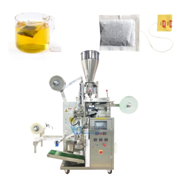 Automatische Teebeutelverpackungsmaschine für innere und äußere Teebeutel mit Faden-, Tag- und Filterpapier