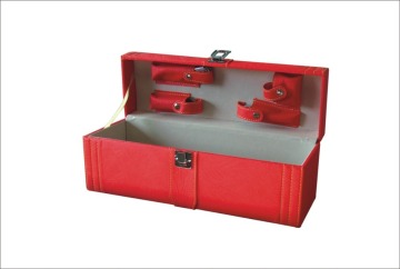 New hot product single bottle wine box with leather