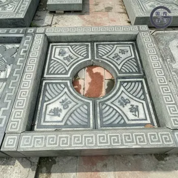 Ornate Carved Granite Tree Surround Cover