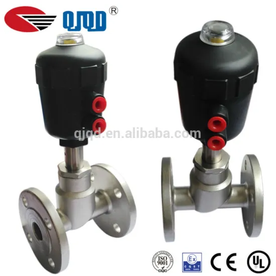 Good Quality Flange Style Double Acting Pneumatic Angle Seat Valve