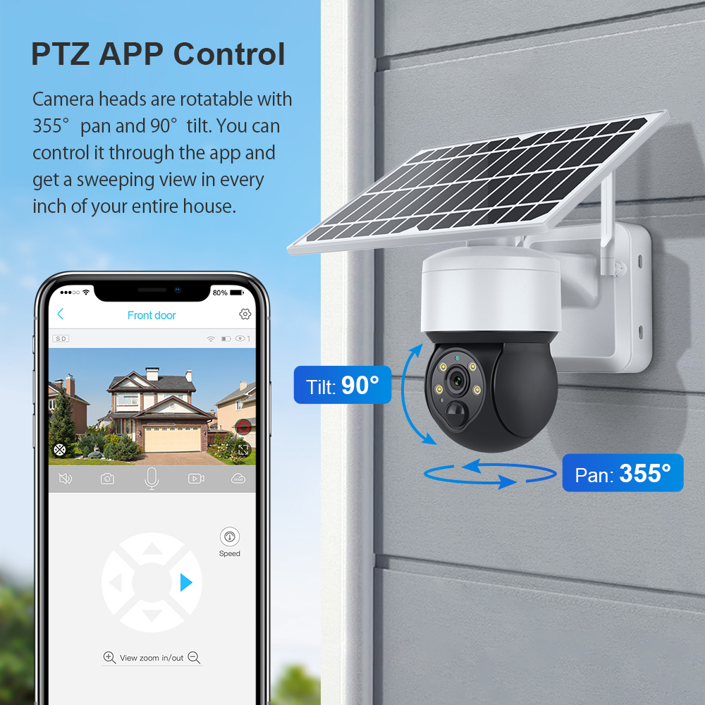 Outdoor Solar Powered Security Camera