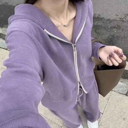 Trendy Oversized Women's Sweatshirt Set