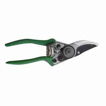 8-inch Pruning Shears, Made of Carbon Steel, Handle Color Green