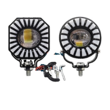 CQHZJ Spotlight Sepeda Motor LED Kualitas Tinggi-RGB Rotating Wolorful Light