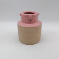 Керамический горшок для растений Pink Face (средней высоты)