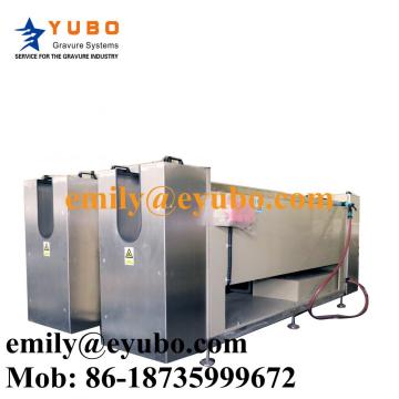 Electroplating tank for rotogravure cylinder making machinery pre-press gravure