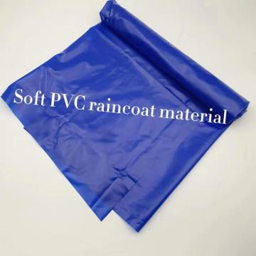 Blue heat sealable soft PVC film