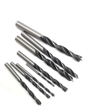 Three-Point Woodworking Round Handle Twist Drill Bit: Precise Positioning and Efficient Wood Drilling