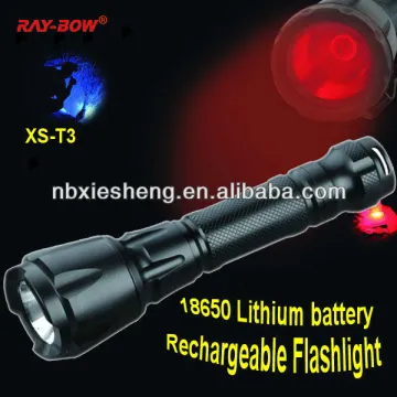 Police rechargeable led torch light flashlight