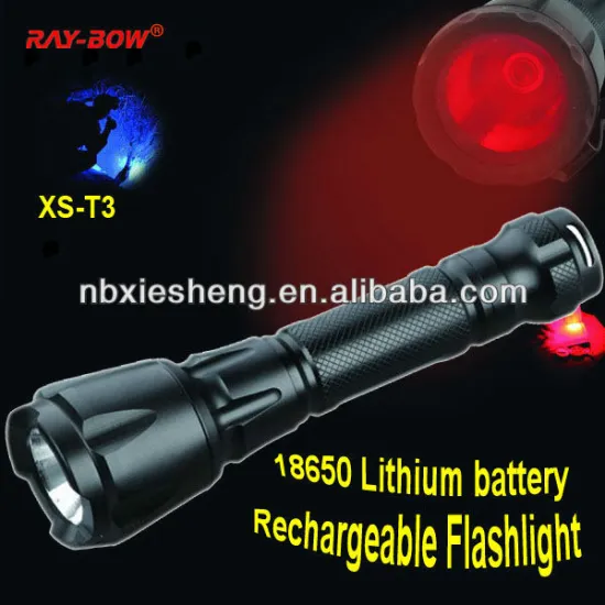 Police rechargeable led torch light flashlight