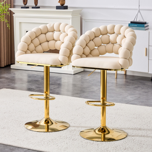 Beige Puffy Bubble Chair