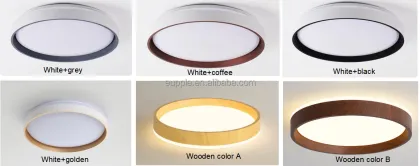 Modern Wooden Ultra-Thin Ceiling Lamp for Home