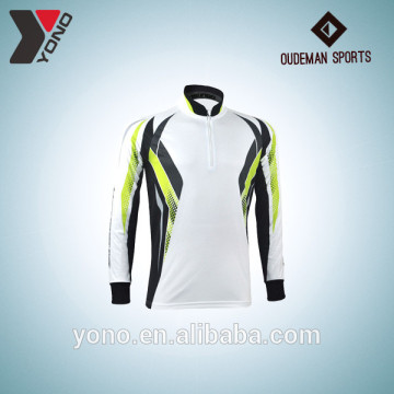 Customized anti-UV quick-dry fabric sublimated fishing jersey