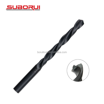 SUBORUI D338 HSS-R 4241 Twist Drill Bits for Steel Metal Drilling (2mm-10mm Black Oxide Rolled)