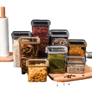 Modern Airtight Plastic Food Storage Containers with Lock Lid for Kitchen Organization
