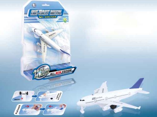 DIE CAST PULL BACK FIGHTER PLANE W/LIGHT