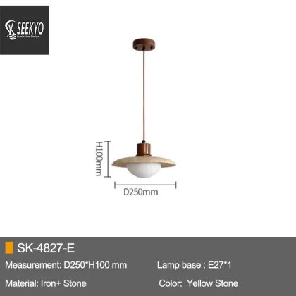 Glass Stone Pendant Lamps Glass Ball Modern Light