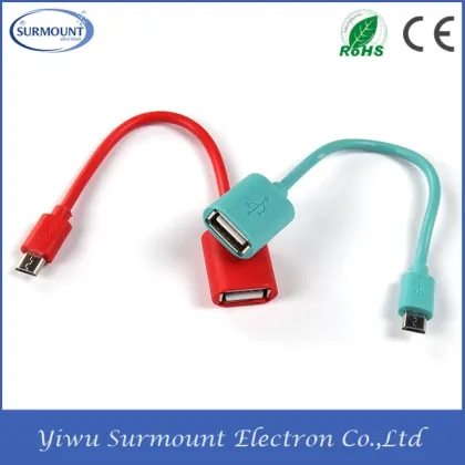 Hot Selling Micro USB OTG Adapter Cable Wholesale Micro USB OTG Cable for Samsung