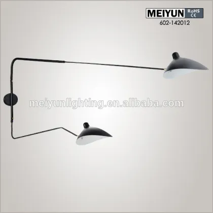 Serge Mouille three Arm Wall lamp with CE certificate