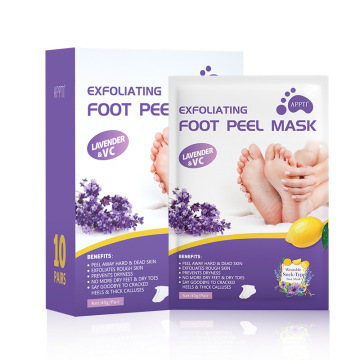 Herbal Foot Peeling Masks with Lavender for Dry and Cracked Feet