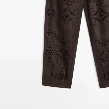 Women's casual simple French high-end lantern pants casual pants