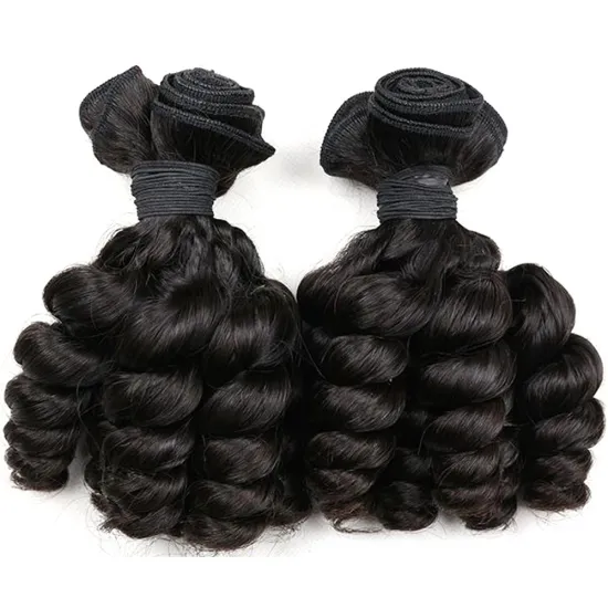 Wholesale 100% Virgin Brazilian Loose Wave Weft Extension Bundles: Affordable Bouncy Curly Hair