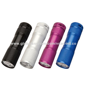 9-piece LED Torch, Various Colors are Available