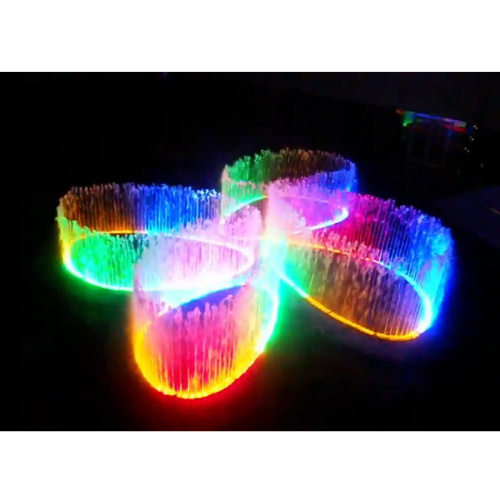 Outdoor led floor waterfall fountain