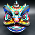 Máscara tradicional do festival de dança do leão chinês
