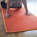 Non-slip yoga mat towel with silicon grip
