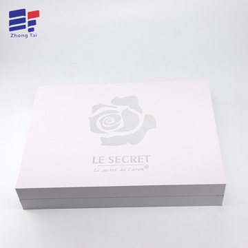 Silver hot stamping fold paper clothes box