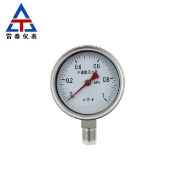 Stainless steel shockproof pressure gauge