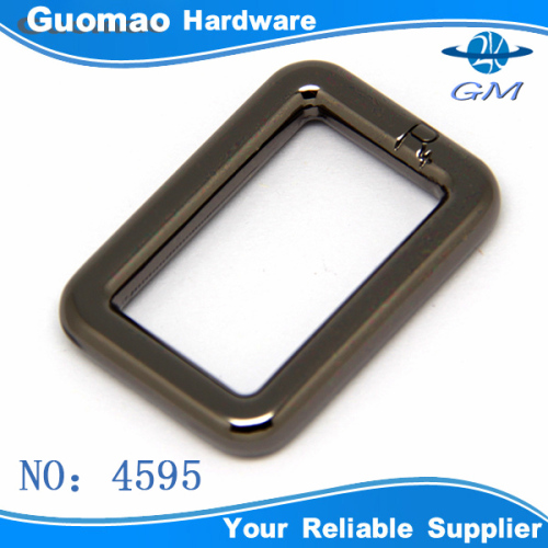 Gunmetal color square ring industrial metal ring
