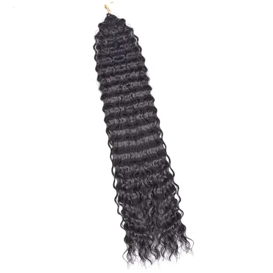 New Arrival 18''Water Wave Italian Curl Afro Heat Resistant Synthetic Crochet Braiding Synthetic Hair Crochet Braids