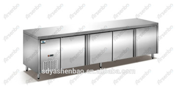 201# stainless steel working table refrigerator