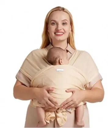 New Breathable Baby Wrap Sling Carrier - Comfortable Mommy & Hip Seat Strap Backpack