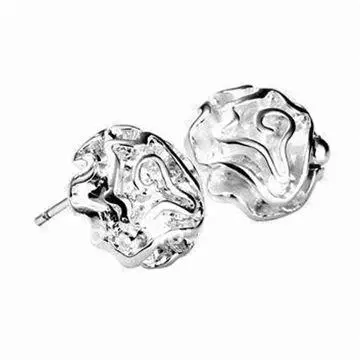 Sterling Silver Stud Earring with 925 Sterling Silver Plated Stud Earrings, Flower Shape Design
