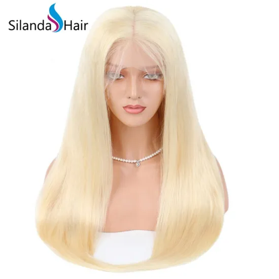 Silanda Hair #613 Blonde Silky Straight Brazilian Remy Full Lace Human Hair Wigs