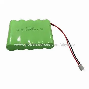 Rechargeable Ni-mh battery cell A2500 6V battery pack