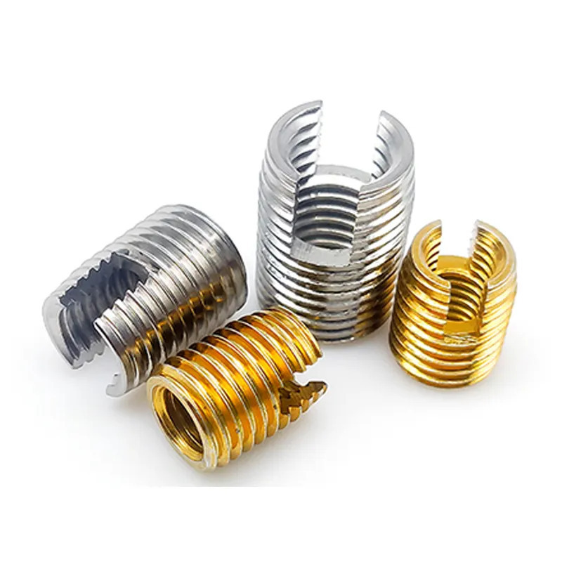 M2 M2.5 M3 M4 M5 M6 M8 M10 Stainless Steel 302 Type Slotted Self Tapping Thread Insert
