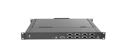 1U 17inch Rackmount VGA KVM Console with 8-Port Server LCD KVM Switch